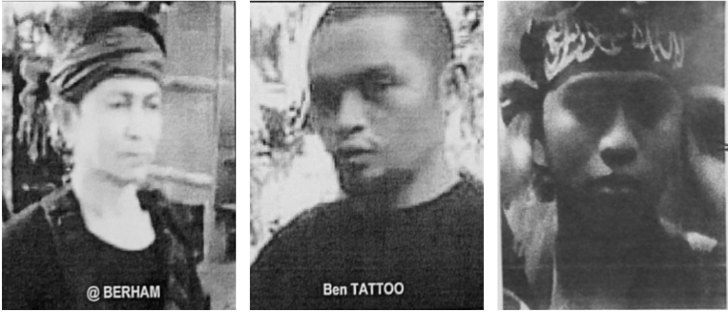 Three others accused by witness of abducting Canadians from Samal Island marina, including “Hot Lips” on right.