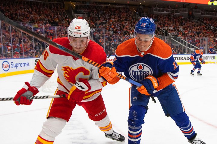 Edmonton Oilers start slow again in loss to Calgary Flames