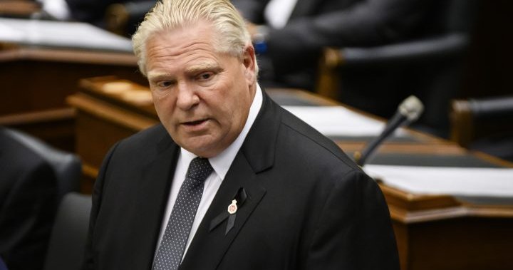 Ontario files court documents to stop Doug Ford testimony at Emergencies Act inquiry
