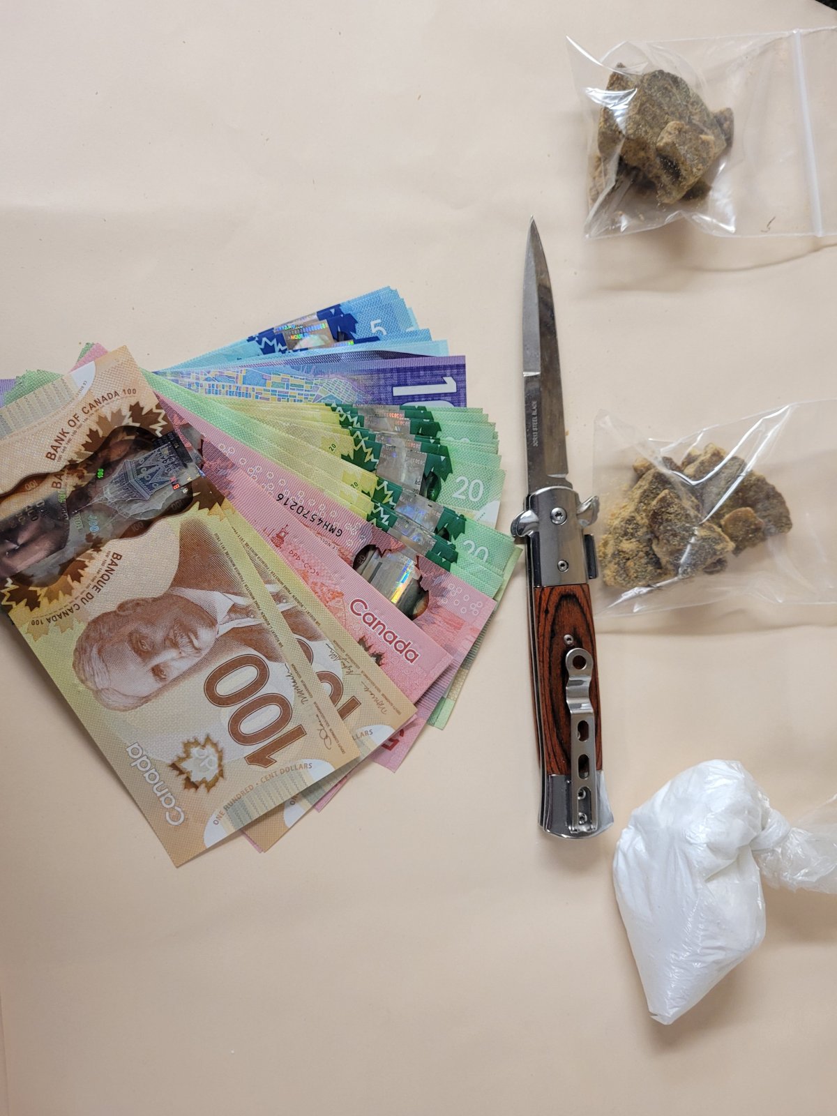 Cobourg police seized drugs and a weapon.
