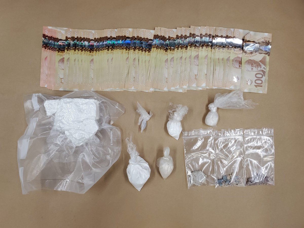 An investigation into drug traffkicking led Cobourg police to seize an assortment of drugs and $7,500 in cash on Oct. 12, 2022.