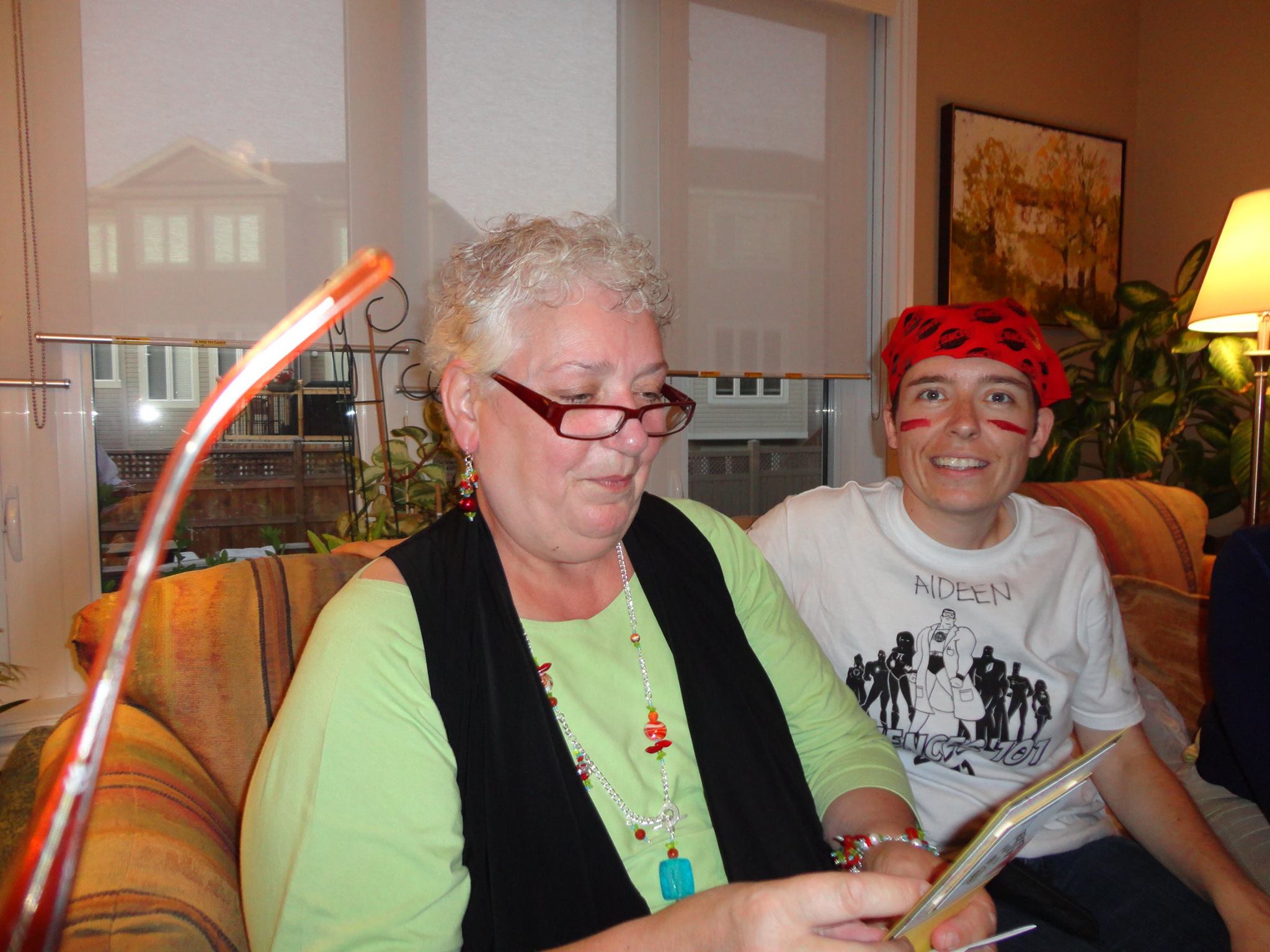 Declan Smith and his mother.