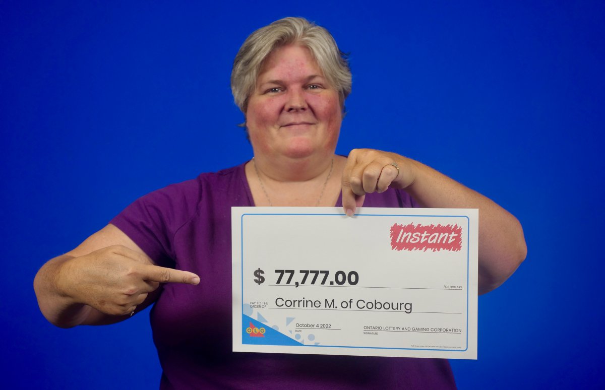 The OLG says a Cobourg resident won $77,777 on its Instant Diamond 7s game.