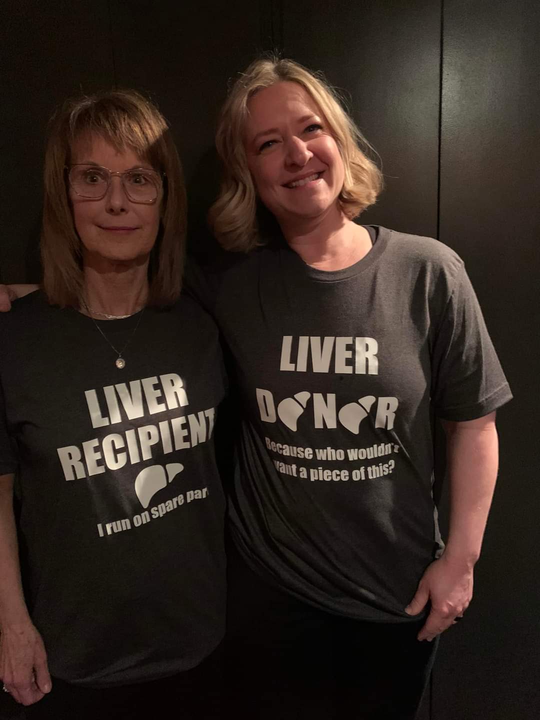 Cindy and Dawnie before the surgery.