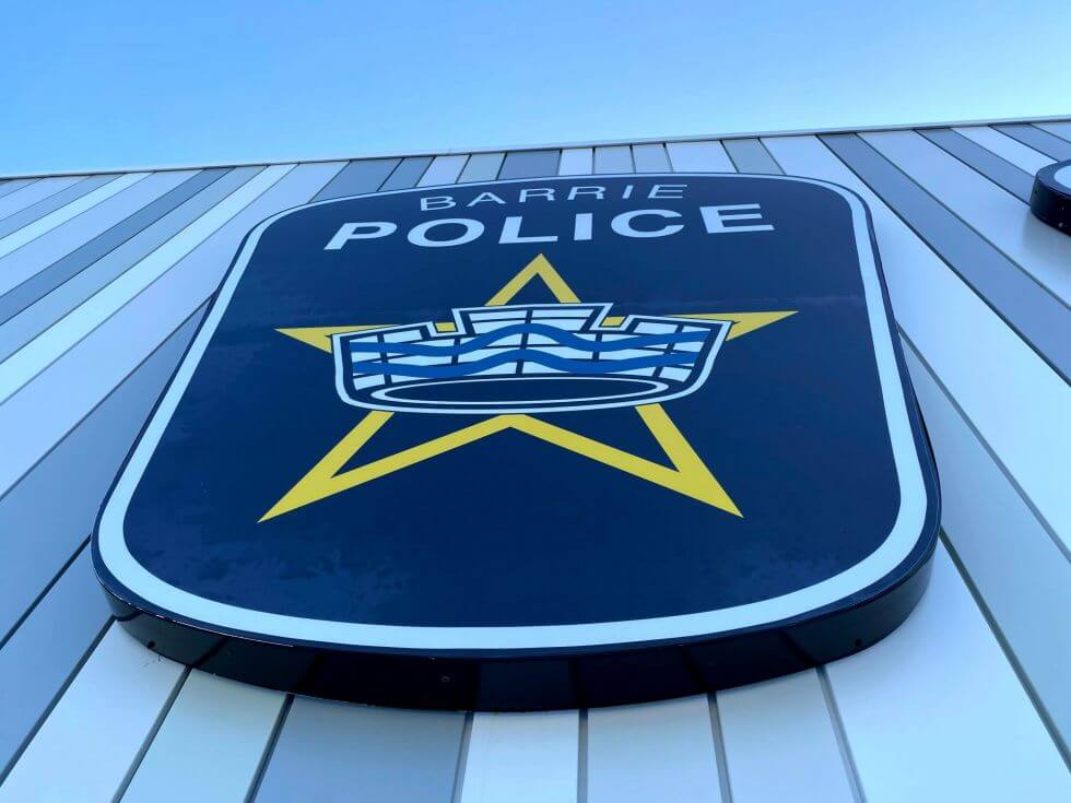 Barrie Police logo.
