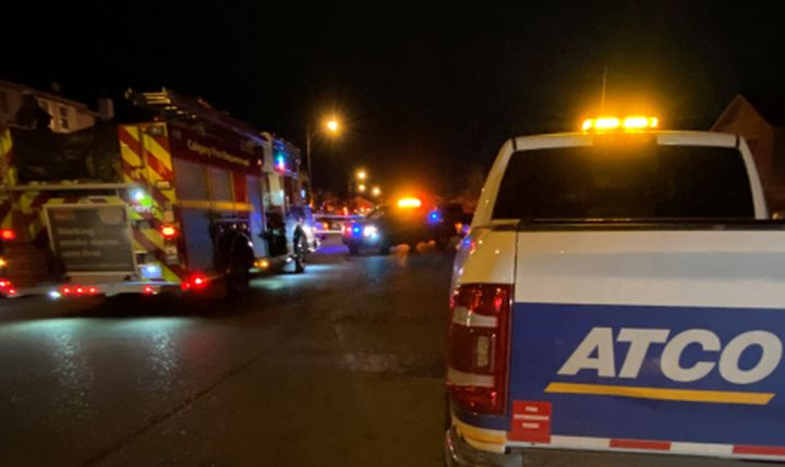 A natural gas leak in northeast Calgary on Monday night prompted fire officials to evacuate a number of homes and to close off some area roads.