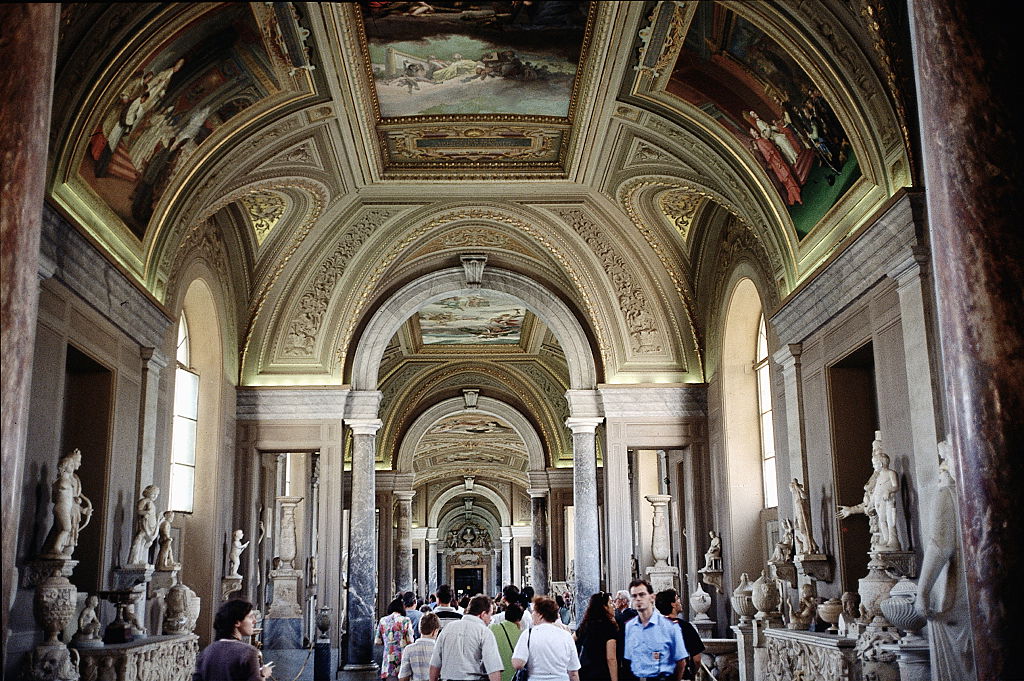 File: view from inside the Museo Chiaramonti.