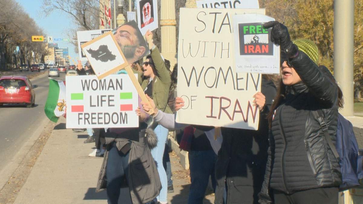 Across Canada protesters stood in solidarity fighting for change in Iran.