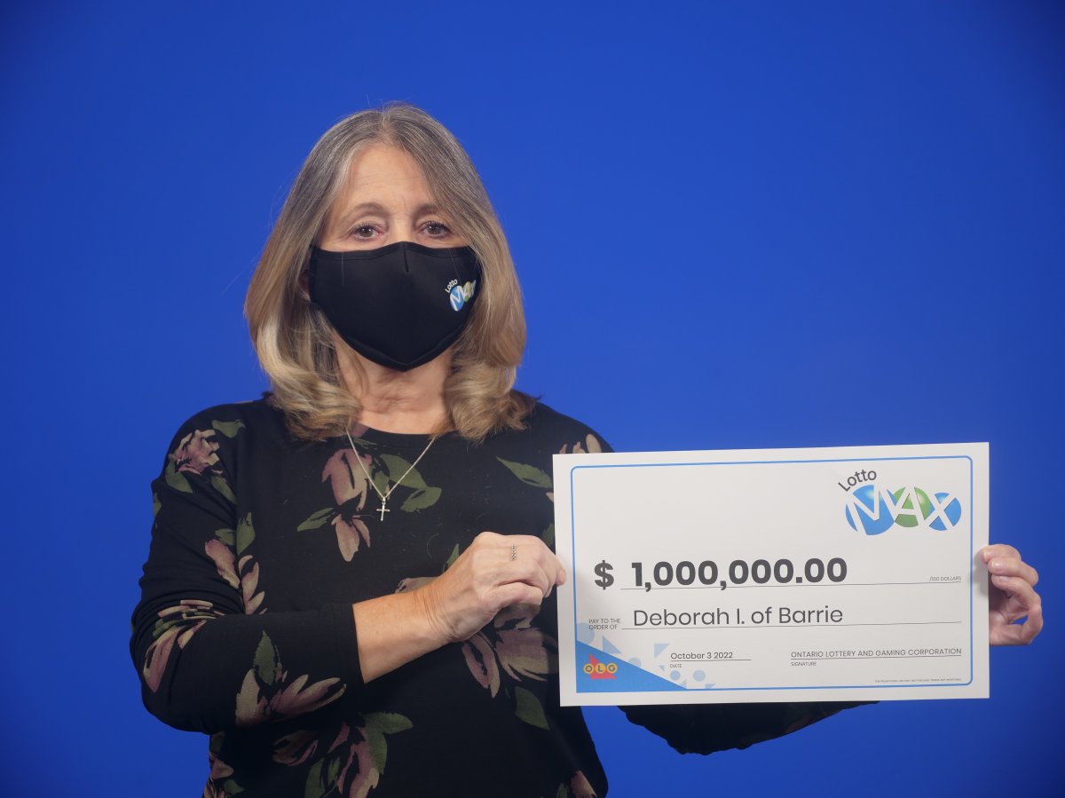 Deborah Ineson of Barrie won a Maxmillions prize worth $1 million in the Sept. 20, 2022 Lotto Max draw.