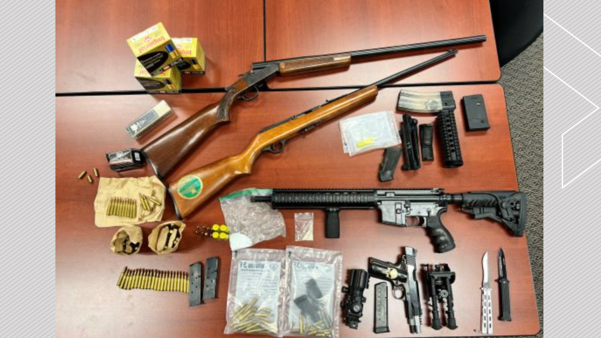 Central Hastings OPP seized firearms, ammo and drugs following a search of a residence in Madoc on Oct. 19, 2022.