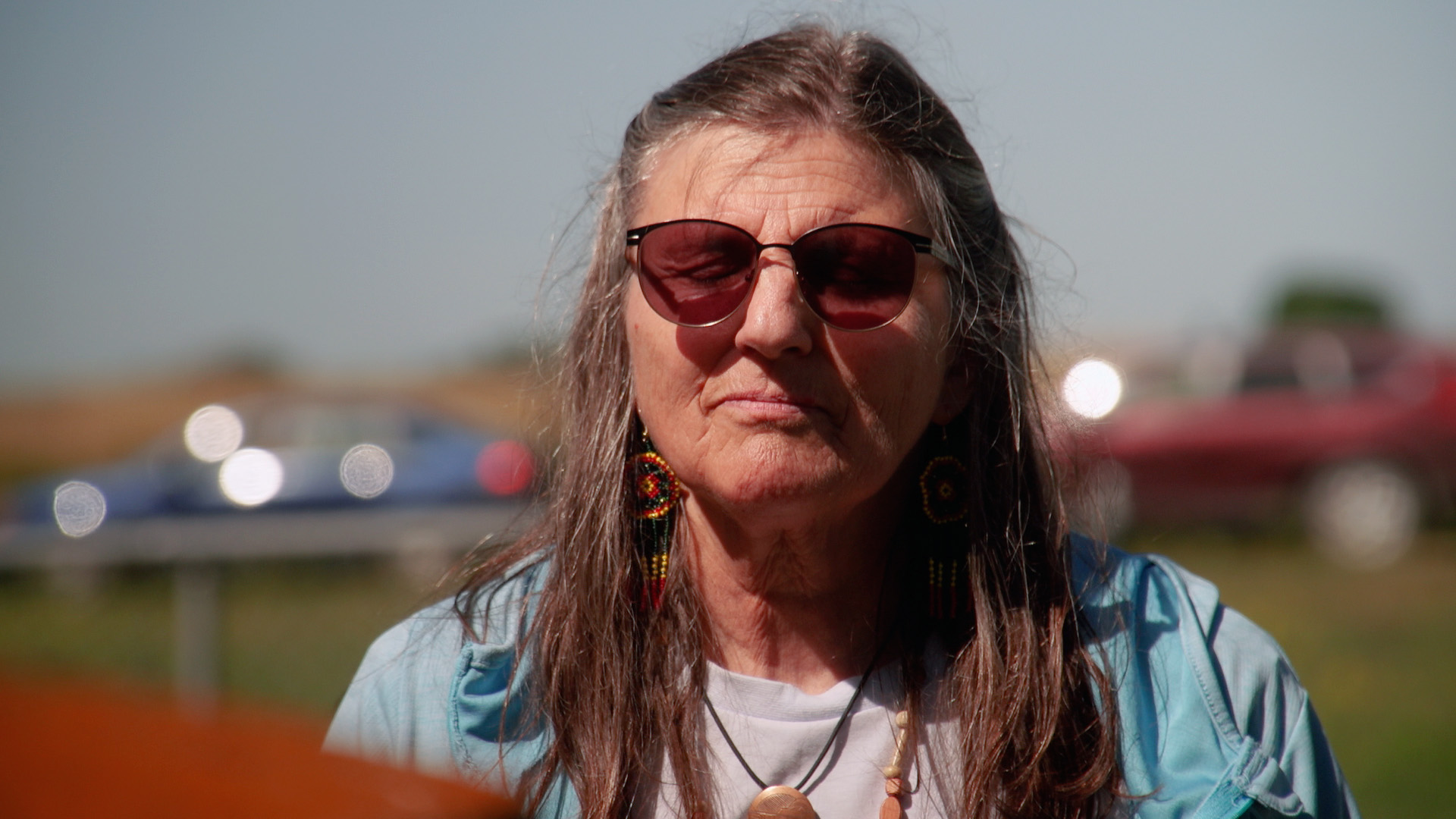Melanie bagley standing in cemetery