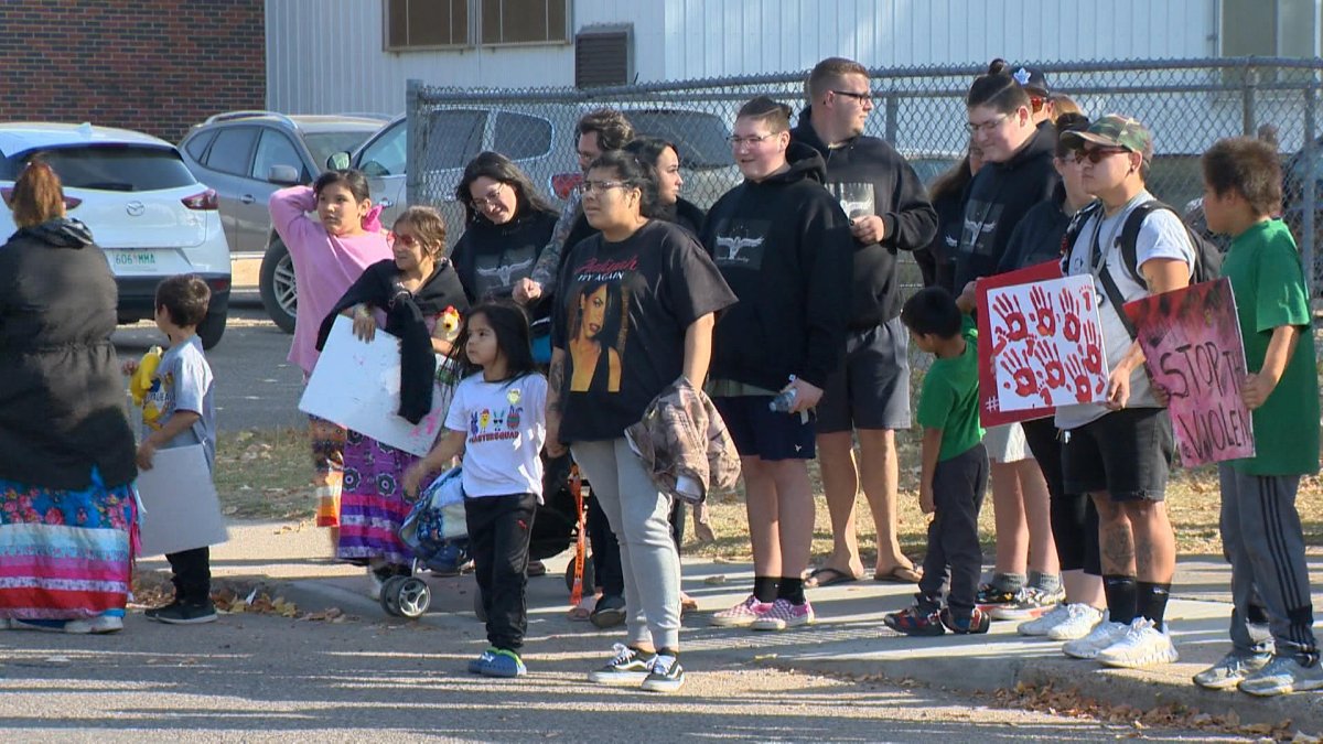 A community walk was held on Oct. 8, 2022 in honour of Brandon Applegate and the violence everyone is facing.