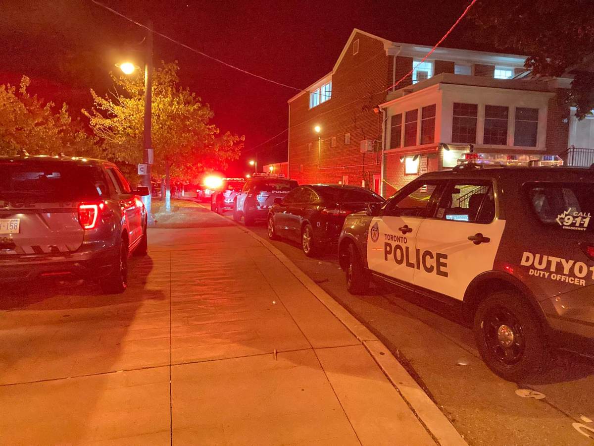 Police said one person is dead and another is injured after a shooting in Toronto's Mimico neighbourhood.