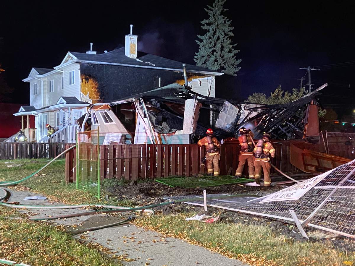 EFRS were called to a vacant home in the north neighbourhood of Balwin after an explosion occurred just before 3 a.m. on Oct. 14, 2022.