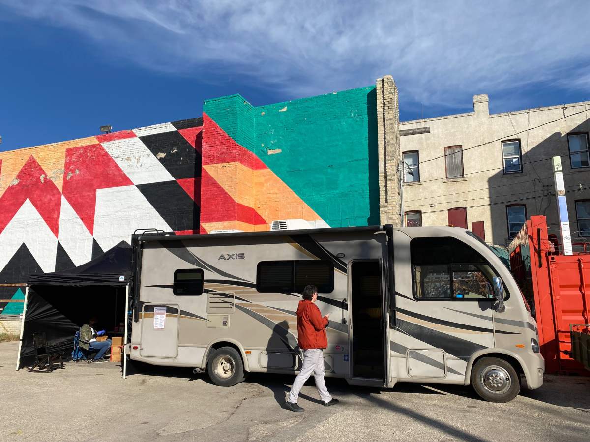 Since Friday, dozens have picked up harm reduction supplies such as needles, Sunshine House's executive director Levi Foy said. It's also a place people can test and use drugs.