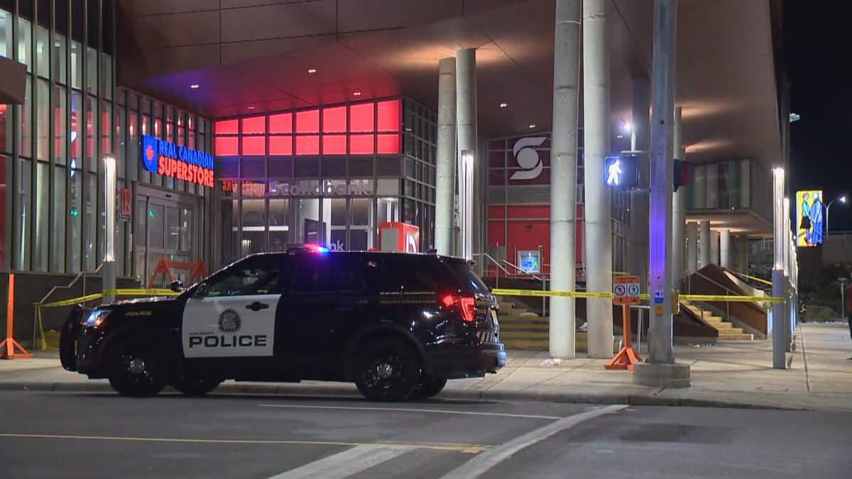 Calgary police were called around 1:20 a.m. on Oct. 25, 2022 to the Superstore stairs in East Village for reports of a man in medical distress who later died of his injuries at the scene.