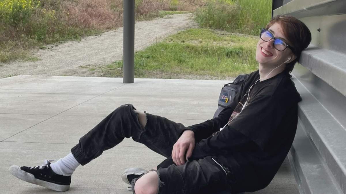 An undated photo of Brandon Taylor, a 17-year-old pedestrian hit by a car that fled the scene, sending the Calgarian to hospital on Oct. 17. 2022.