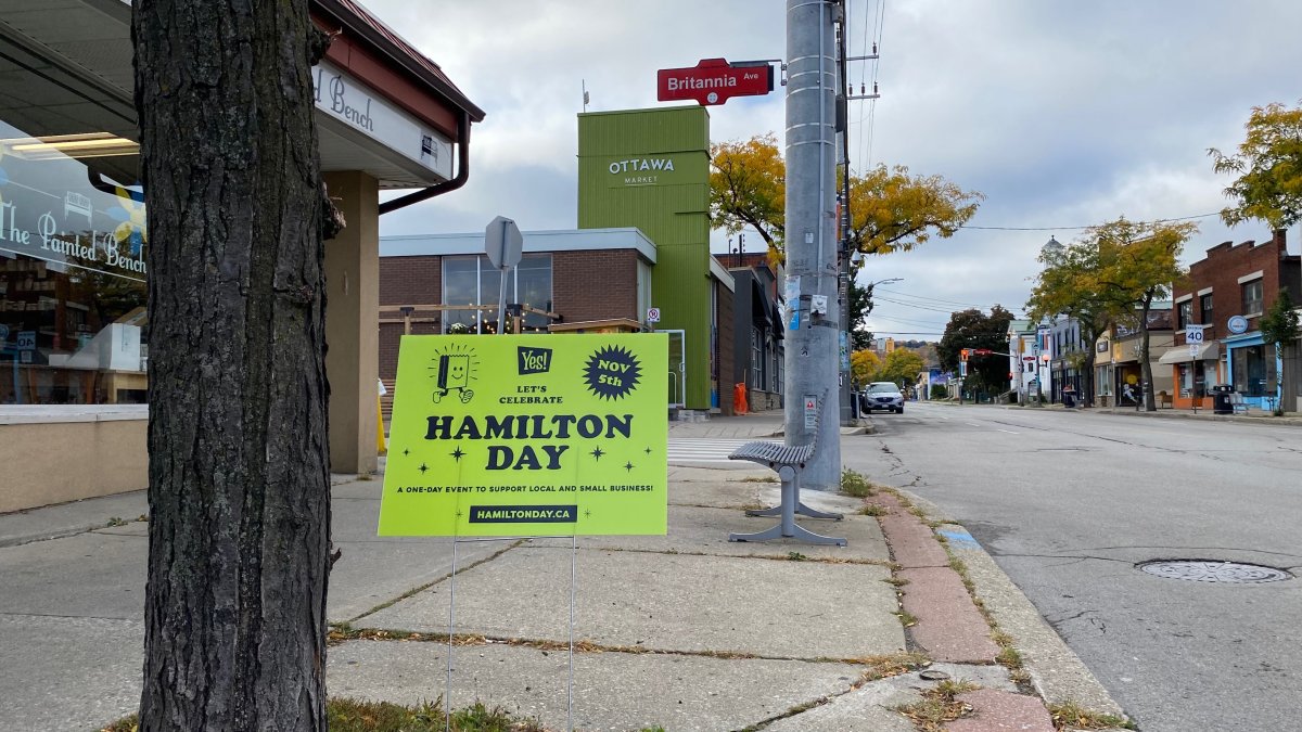 A one day shopping event tagged as 'Hamilton Day' is a one day city-wide shopping event in support of local and small businesses. 