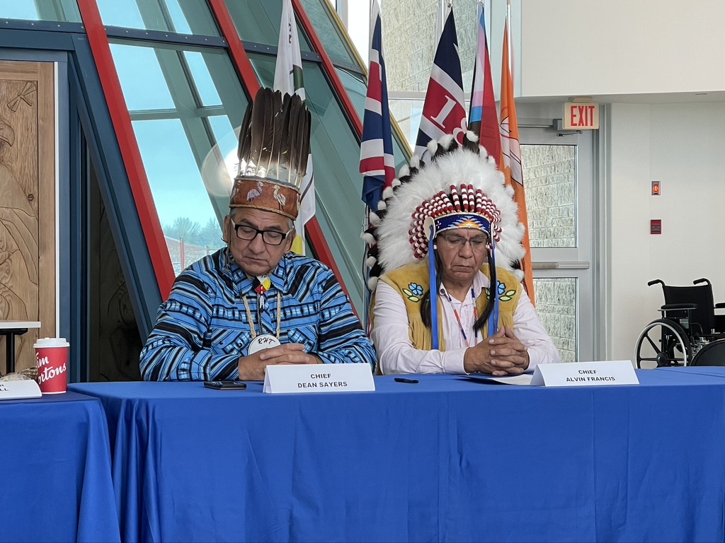 Batchewana First Nation Chief Dean Sayers & Nekaneet Chief Alvin Francis
