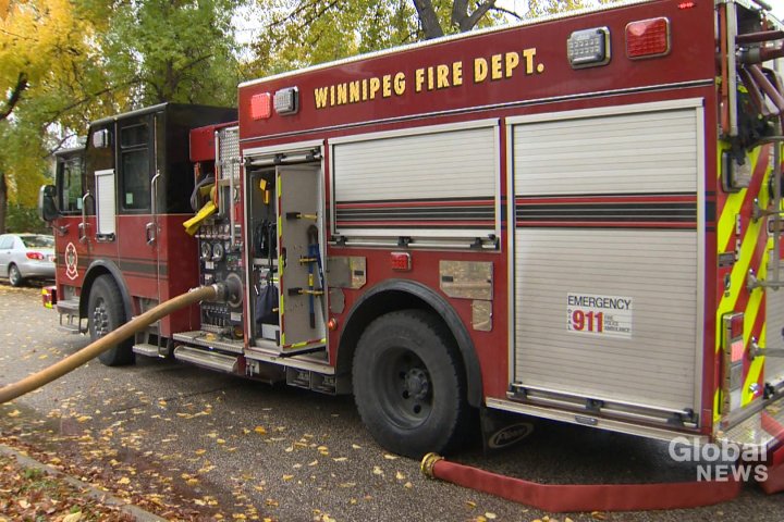 Fire crews respond to four fires Friday night in Winnipeg
