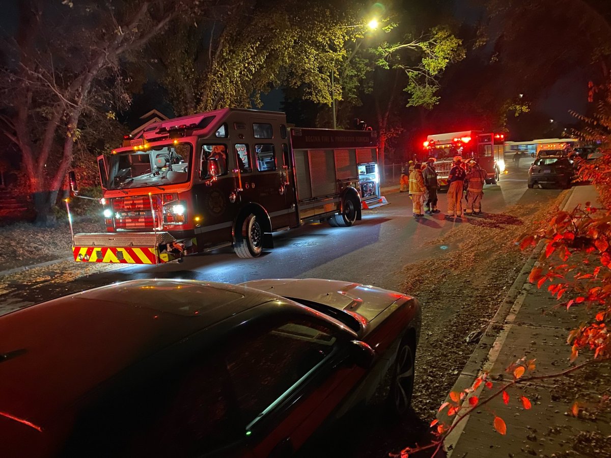 Regina fire responded to a house fire on Oct. 9 just after 12 a.m. on the 800 block of Princess Street.