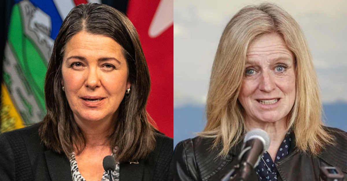 UCP leader and Alberta Premier Danielle Smith and NDP Leader Rachel Notley.
