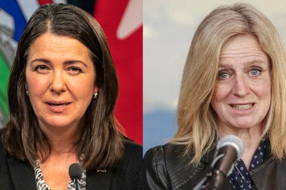 UCP leader and Alberta Premier Danielle Smith and NDP Leader Rachel Notley.