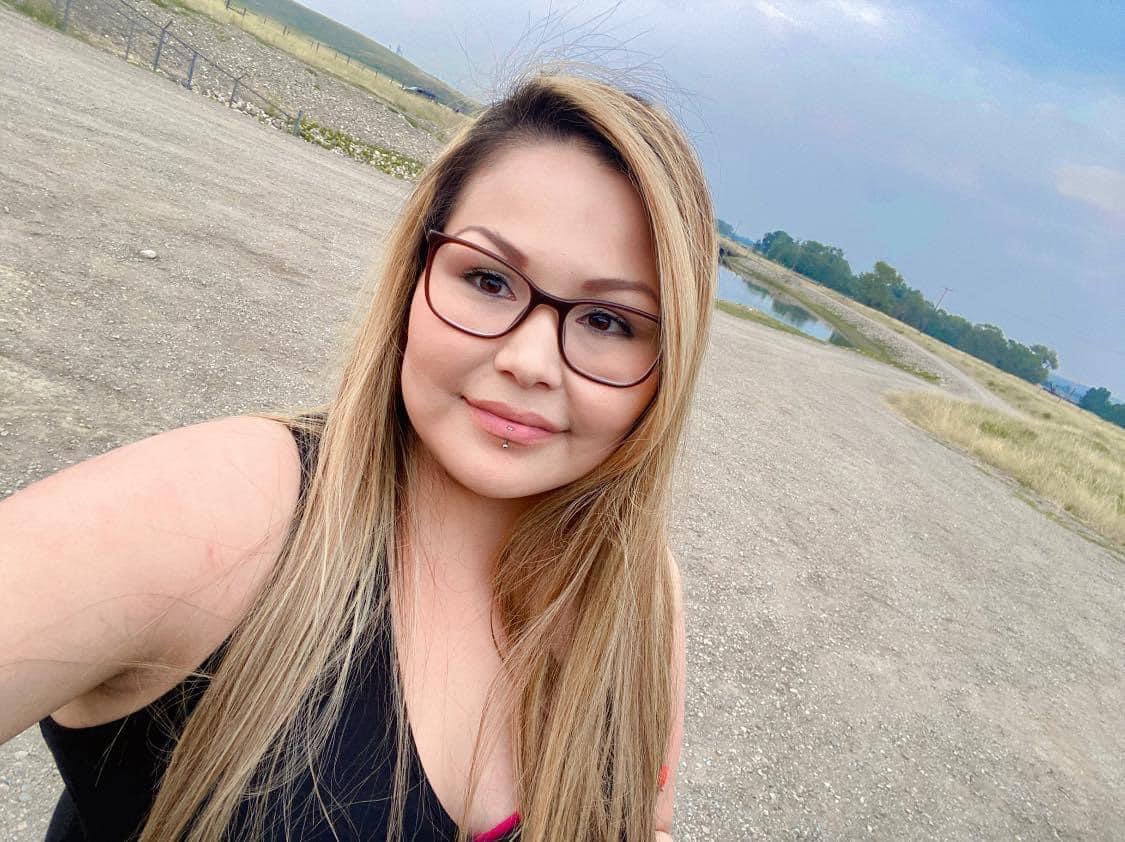 Tia Blood's family says the 34-year-old mother of two has been missing since leaving her west Lethbridge home on Oct. 19, 2022.