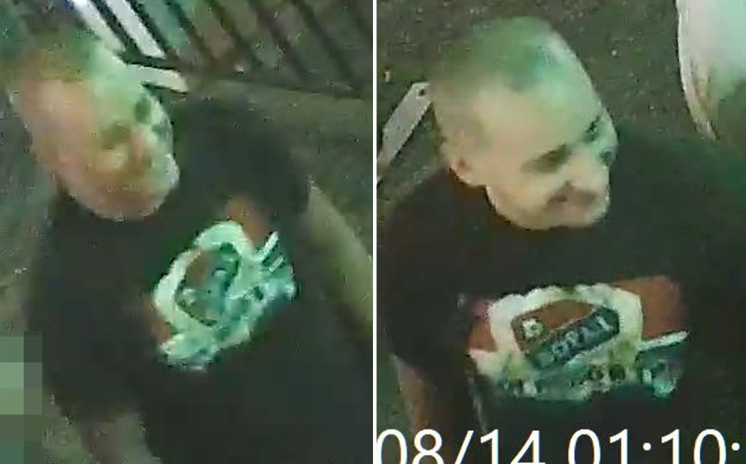 Vancouver police have released photos of the suspect in an alleged assault on Aug. 14, 2022, in downtown Vancouver.