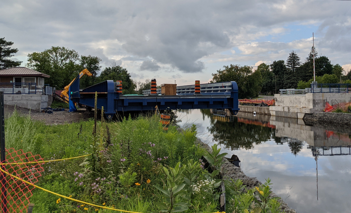 The Warsaw Road Swing Bridge on Parkhill Road in Peterborough will be closed for two weeks in November for repairs.
