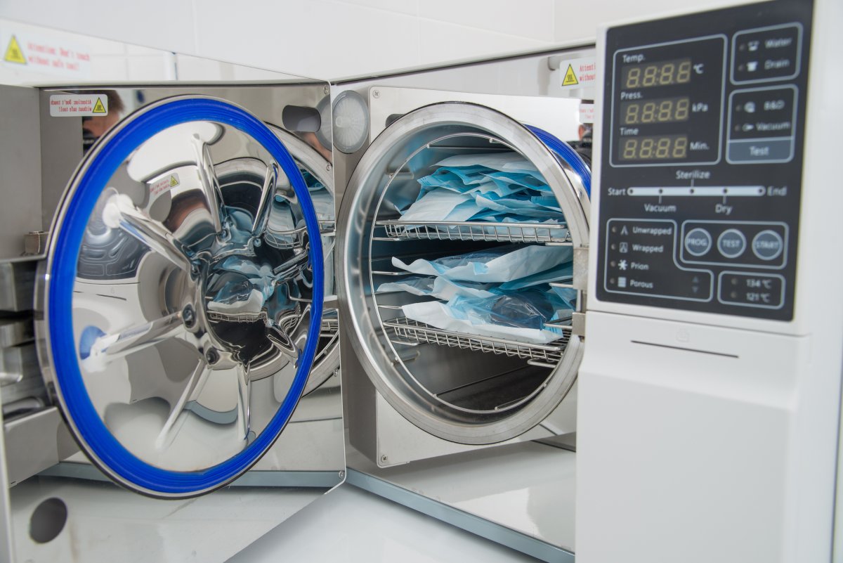 FILE - A modern autoclave sterilizer, which uses pressurized steam and heat to sterilize medical equipment. Health inspectors say the autoclave in the Woodstock clinic of Dr. Snider was not working, and was not being tested routinely.