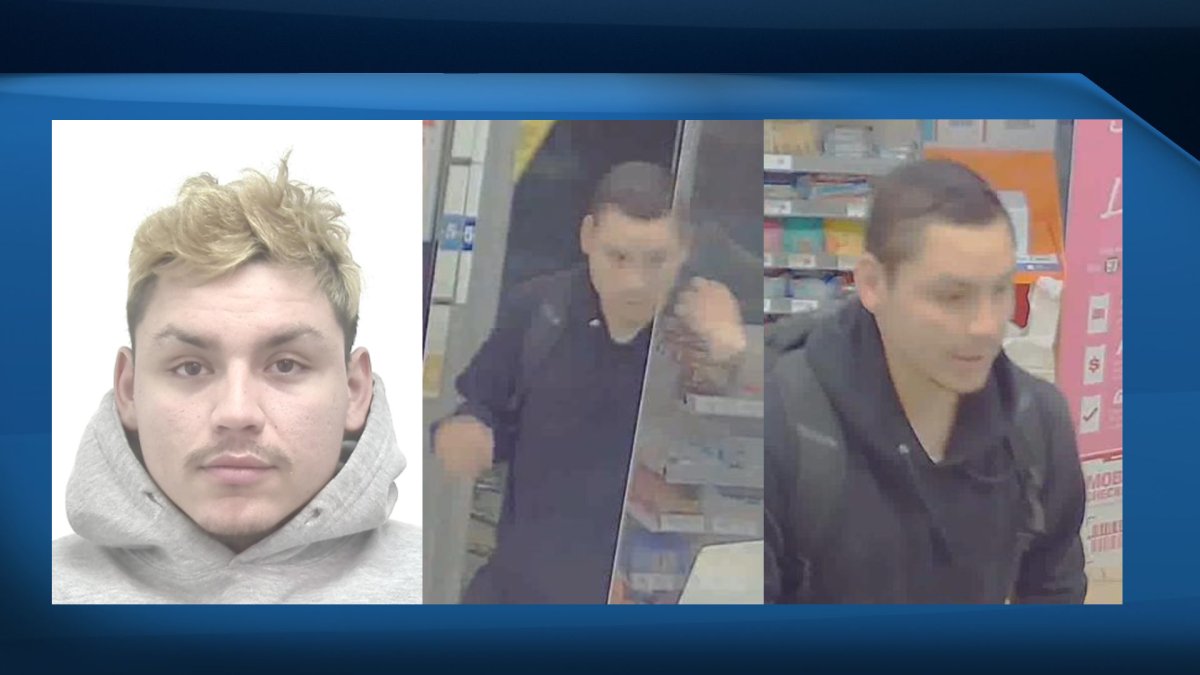 Undated photos of a suspect Calgary police is connected to a pair of arsons in that city. Police believe Dominik Wesley Bird could be in Calgary or Winnipeg.