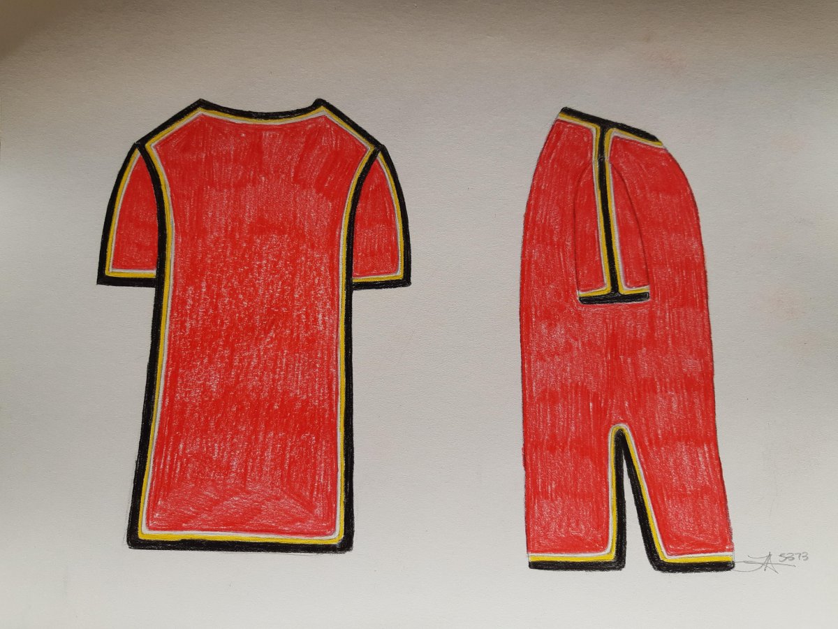 A composite sketch of a jersey believed to be worn by suspects during a residential break and enter between July 16 and July 20, 2022.