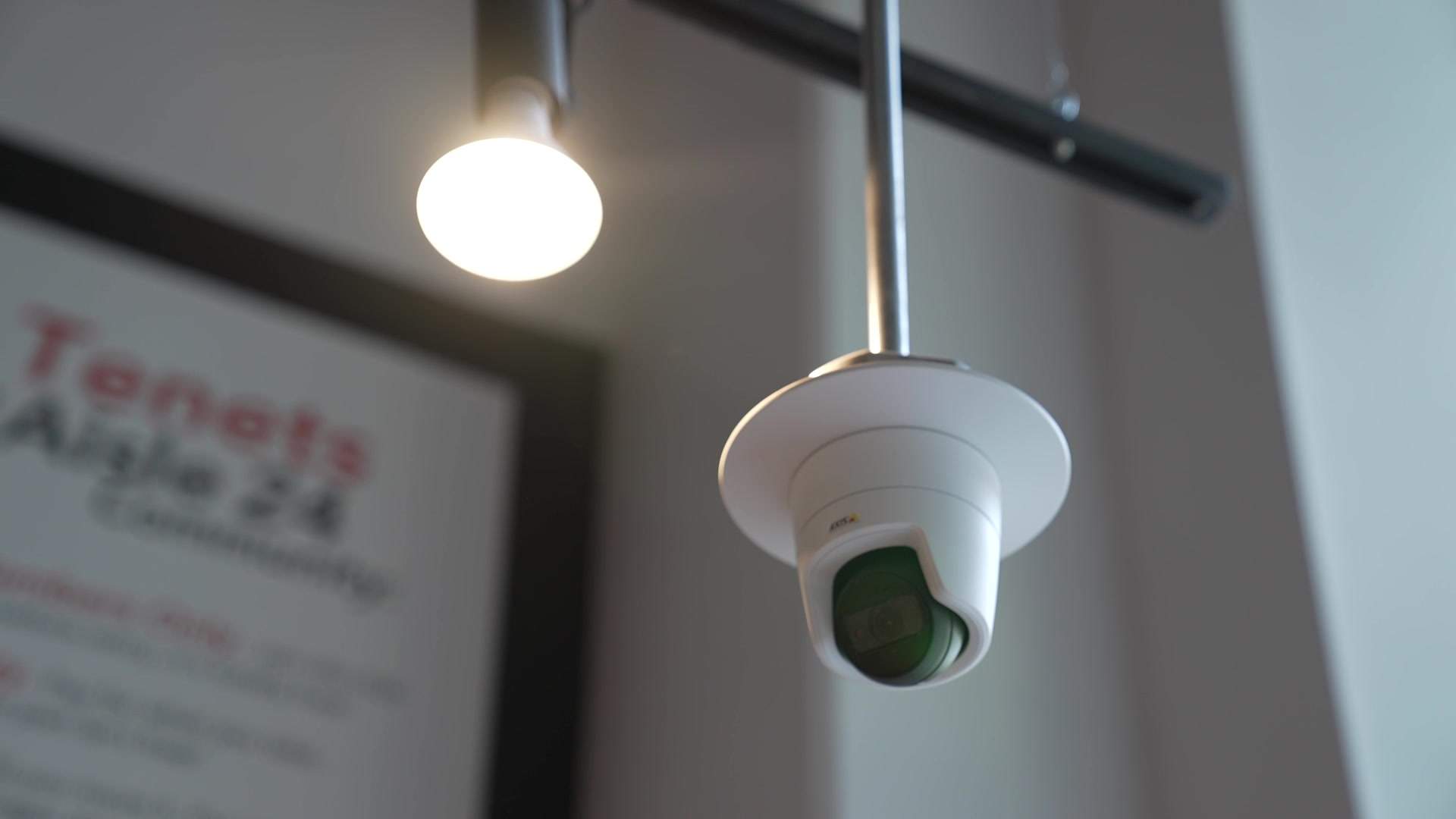 AI Security camera at Aisle 24