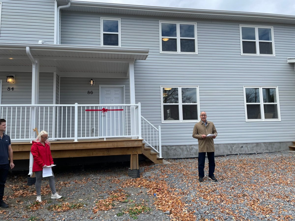 Two families moved into their new habitat for humanity homes in Kingston, Ont. this week.