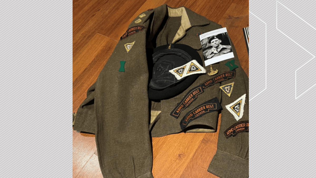 Second World War items and a photo of the original owner were reported stolen in Peterborough on Oct. 22.