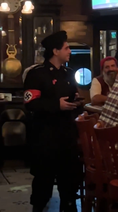 Man wearing Nazi costume booted from New York City bar in viral video ...