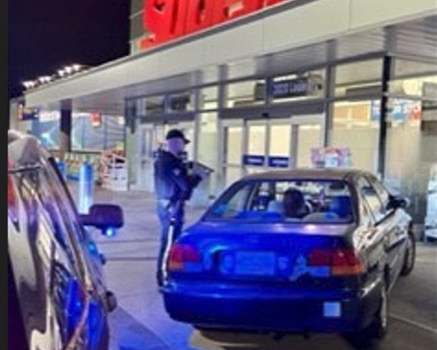 RCMP found a person who had parked in an unusual manner in West Kelowna this weekend.  RCMP said drugs were involved. 