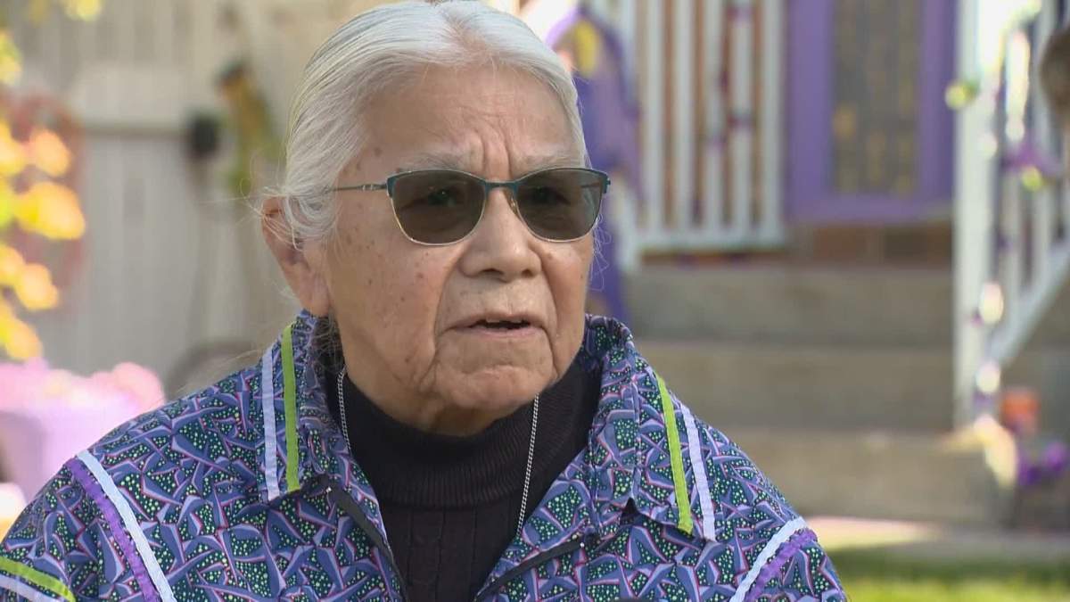 Cree elder Lorna Standingready offered a blessing at the ceremony.