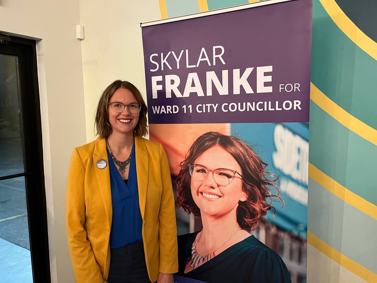 Newly-elected Ward 11 councillor Skylar Franke 