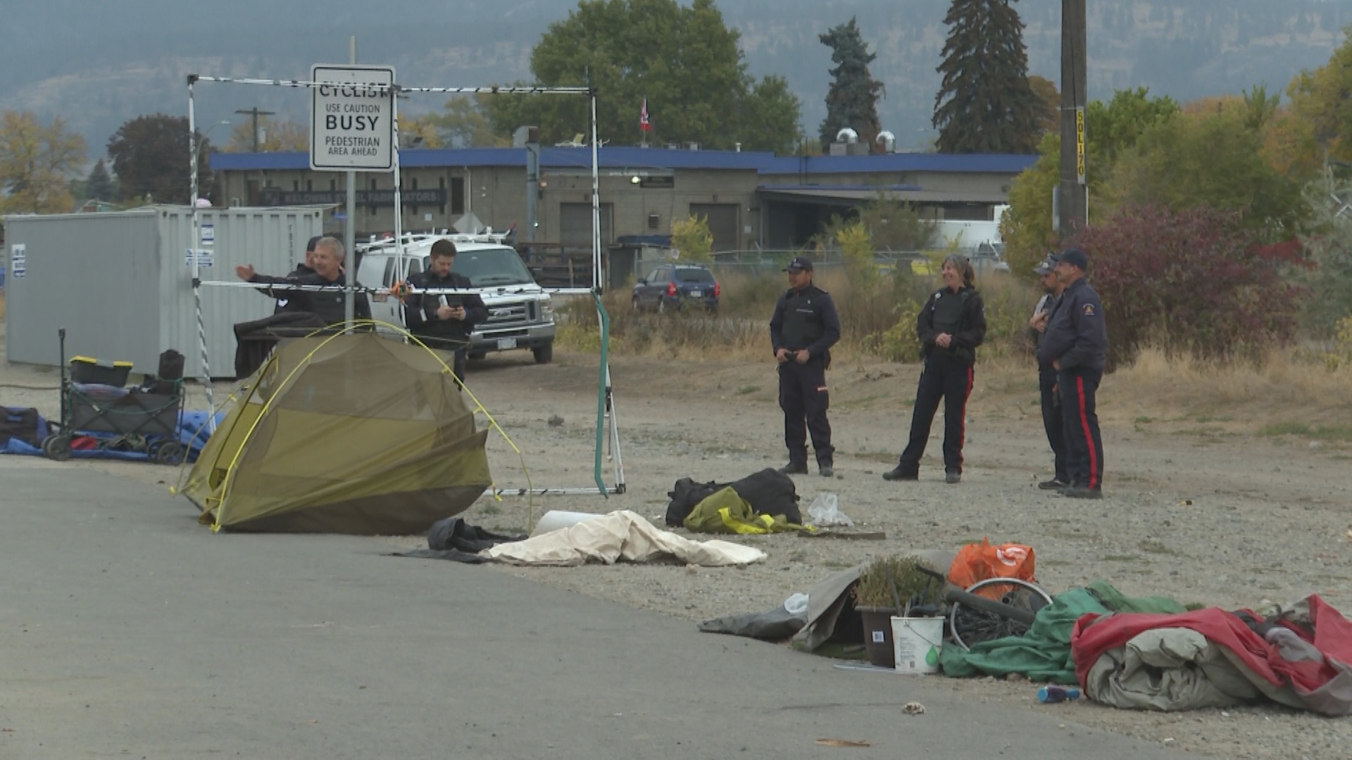 City Of Kelowna Cracking Down On Outdoor Sheltering Site Okanagan   Tent City Clean Klaudia 