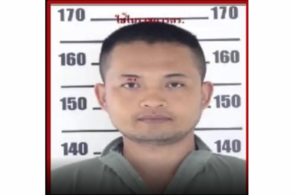 This mug shot released by the Nong Bua Lamphu Provincial Public Relations Office, shows former police sergeant Panya Kamrap, 34.