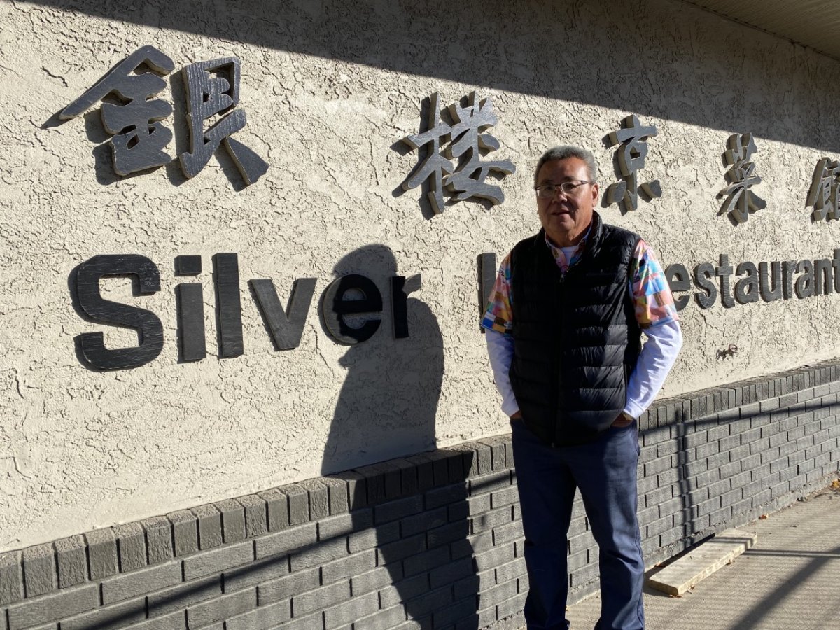 Silver Inn Restaurant owner Kwong Cheung stands outside on Tuesday, Oct. 11.