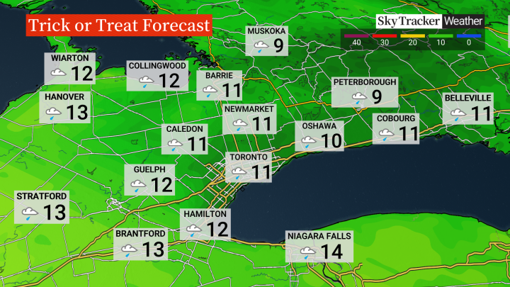 Halloween 2022: A look at the trick-or-treating forecast for the Toronto area - image