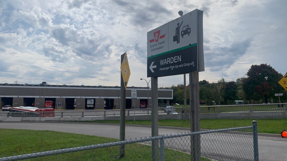Police are investigating after a man was stabbed at Toronto's Warden Station.