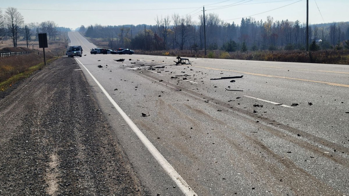 OPP say a Peterborough man died following a two-vehicle collision on Hwy. 10 in Caledon on Nov. 3, 2022.