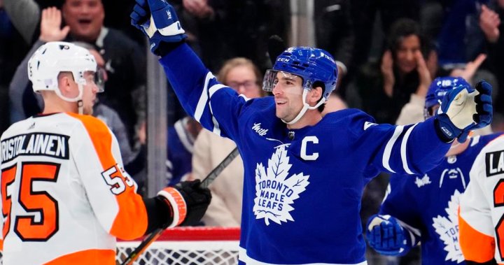 Leafs down Flyers to snap four-game slide