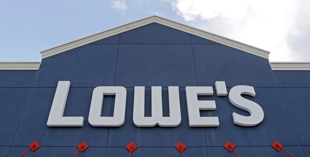 Lowe's store signage is shown, in Hialeah, Fla., Wednesday, June 29, 2016. Lowe's announced Thursday it's selling its Canadian retail arm to a private equity firm. 