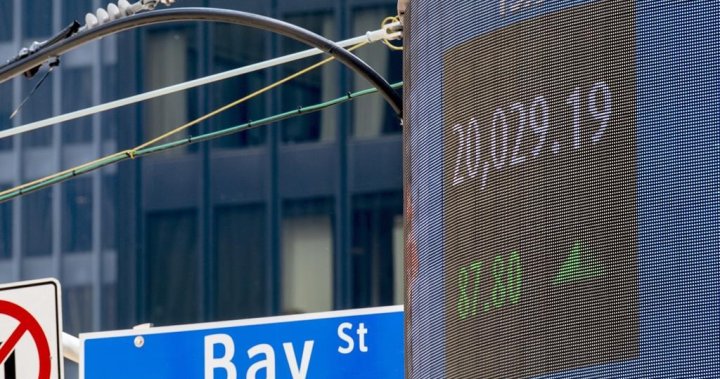 S&P/TSX composite edges higher, U.S. stock markets lower in late morning trading