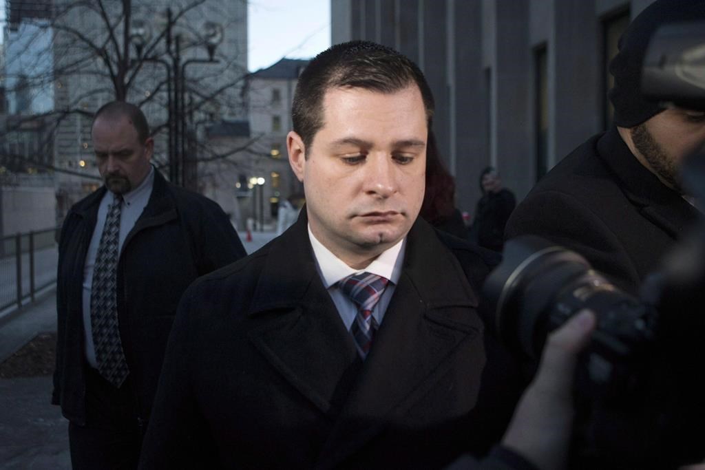 Const. James Forcillo leaves court in Toronto on Monday, Jan. 25, 2016.
